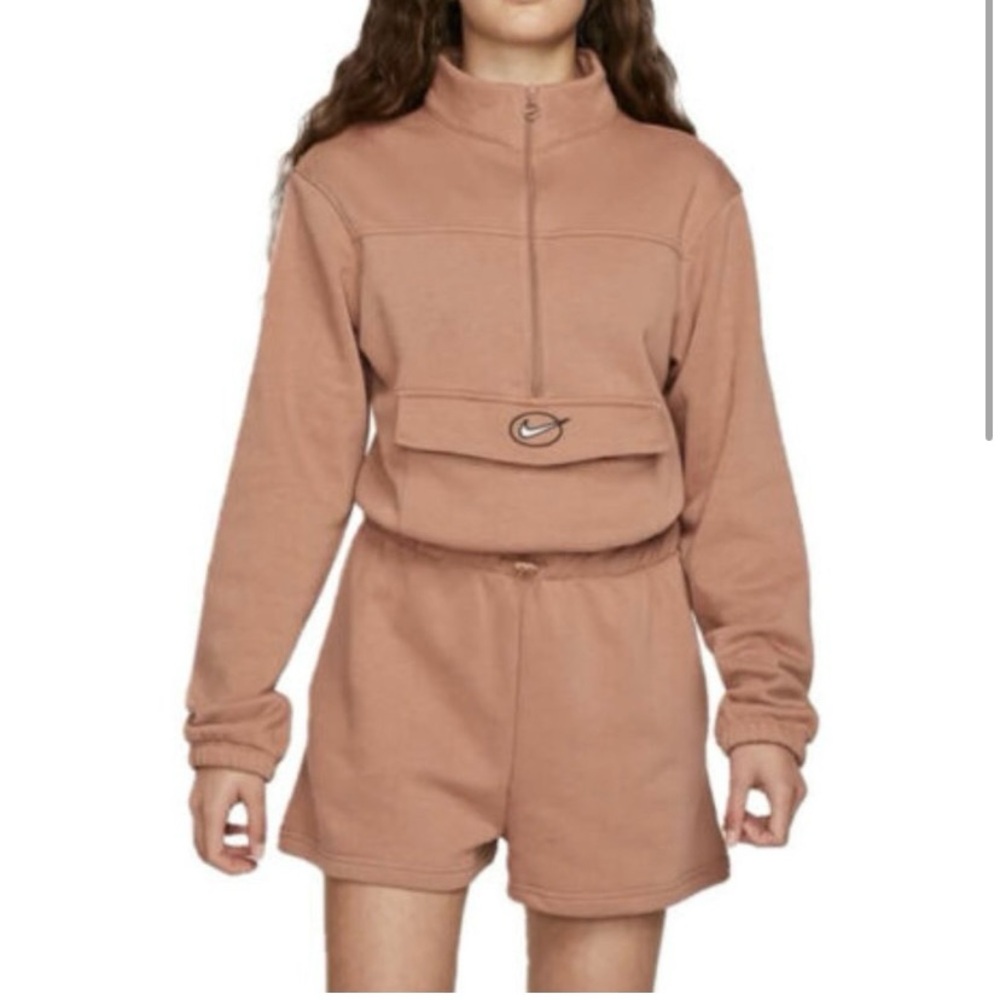 🆕Nike Sportswear Women's Short Romper Size Large DM6289-215 $80 NWT